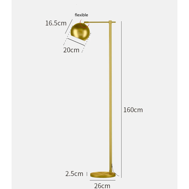 (Sea shipping)Gold Floor Lamp  - Flooring Home Decor 评论和价格