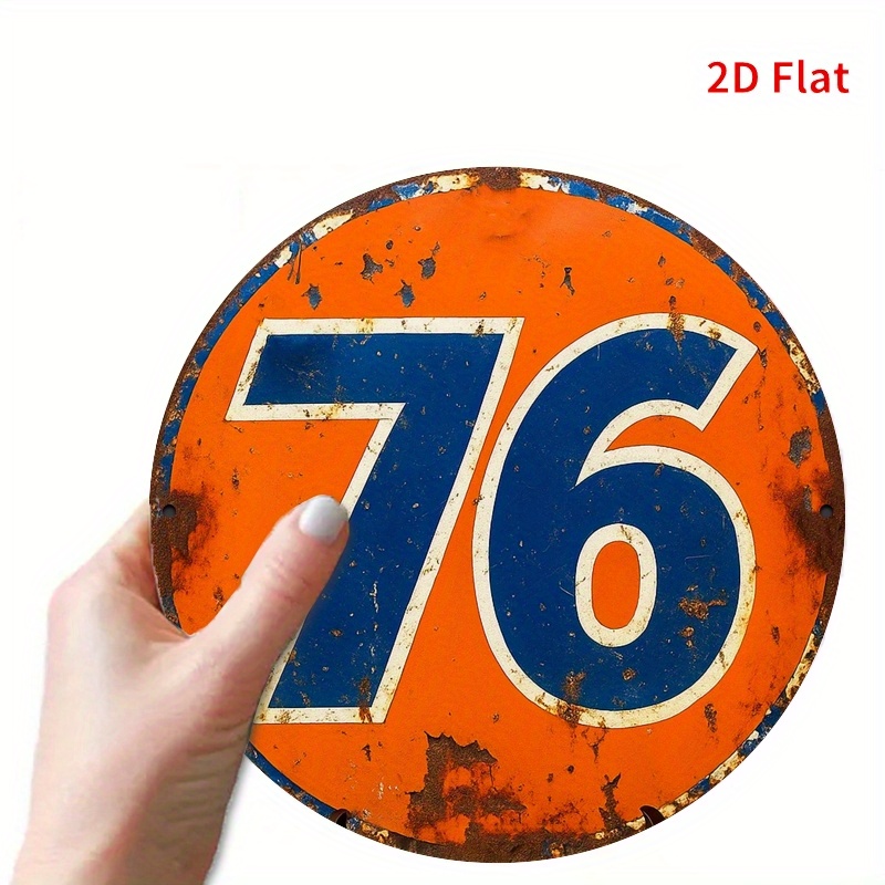 [2D Flat] Vintage 76 Gas Stati - Home Decor Orange 评论和价格