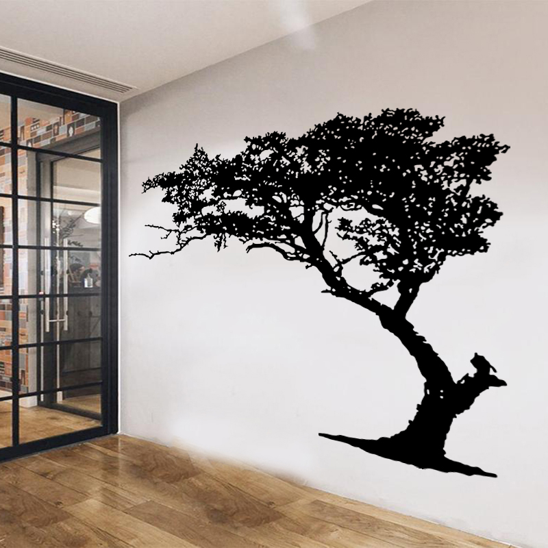 Large Vintage Tree Branch Wall - Home Decor Vinyl Flooring 评论和价格