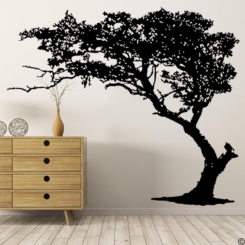 Large Vintage Tree Branch Wall - Home Decor Vinyl Flooring 评论和价格