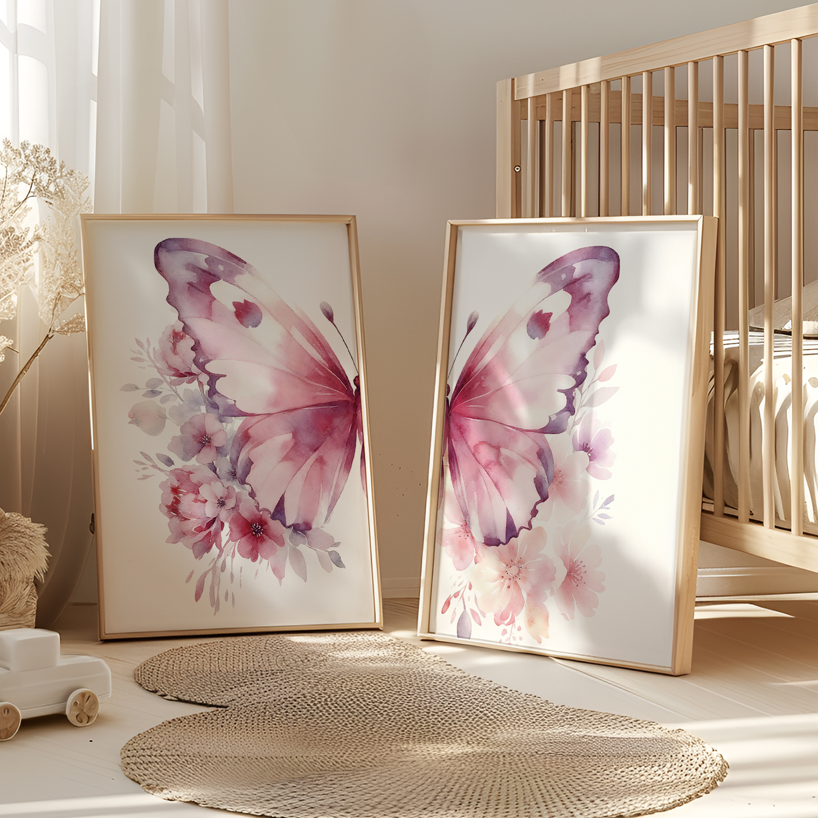3pcs Cartoon Children Pink Lov - Home Decor Wall Pictures 评论和价格