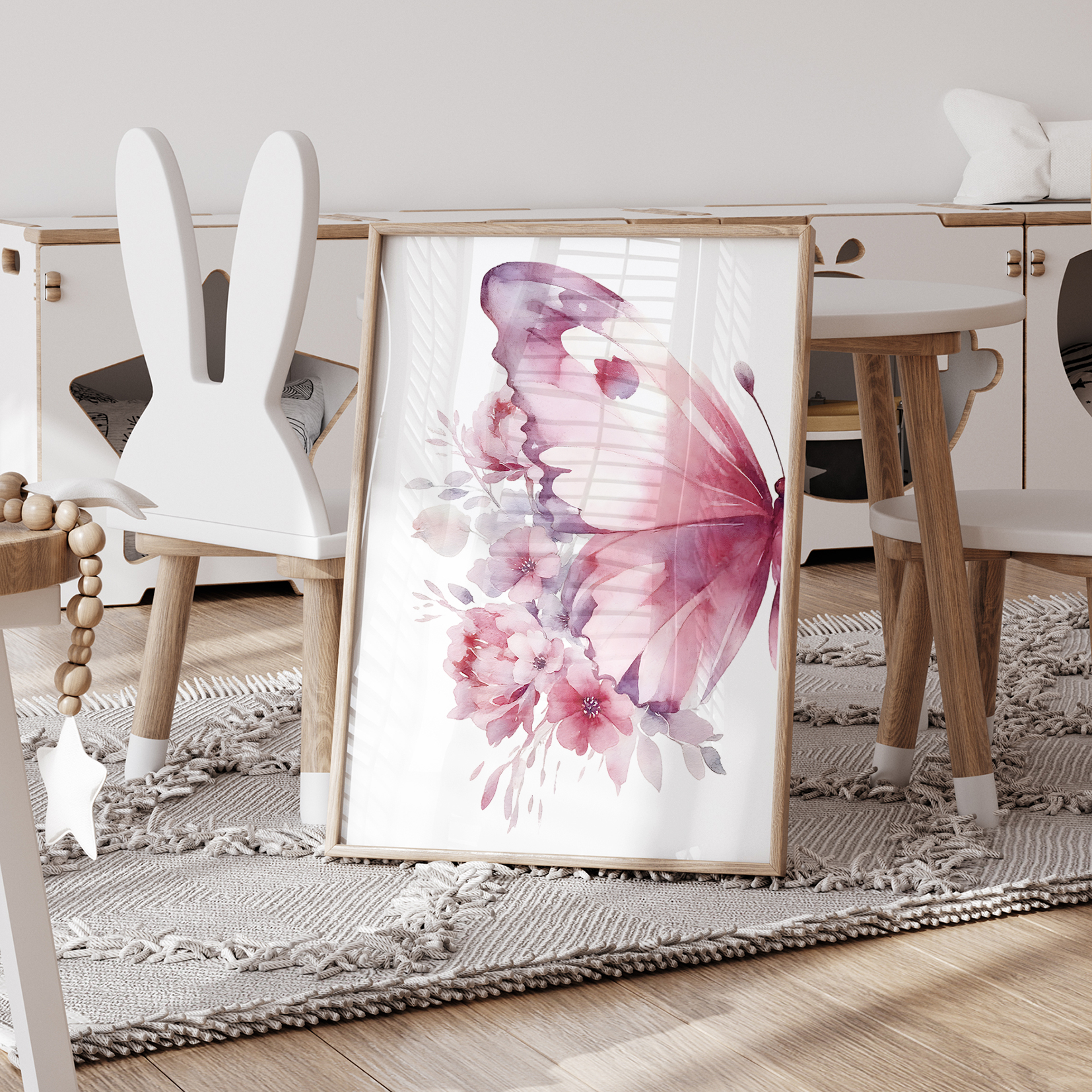 3pcs Cartoon Children Pink Lov - Home Decor Wall Pictures 评论和价格