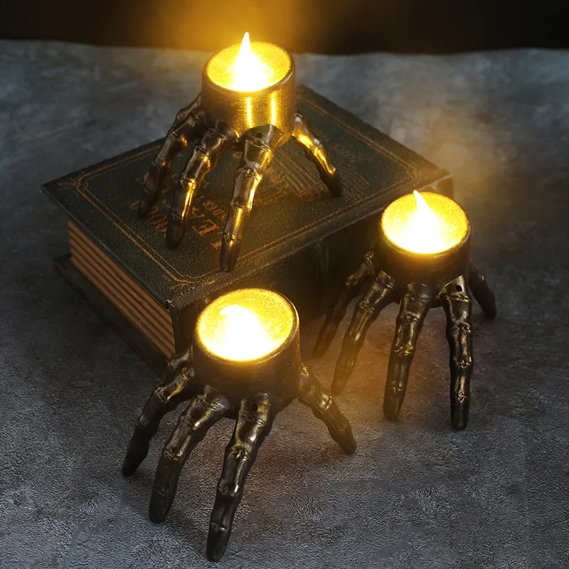 Halloween Break The Arm Skull  - Home Decor Orange 评论和价格