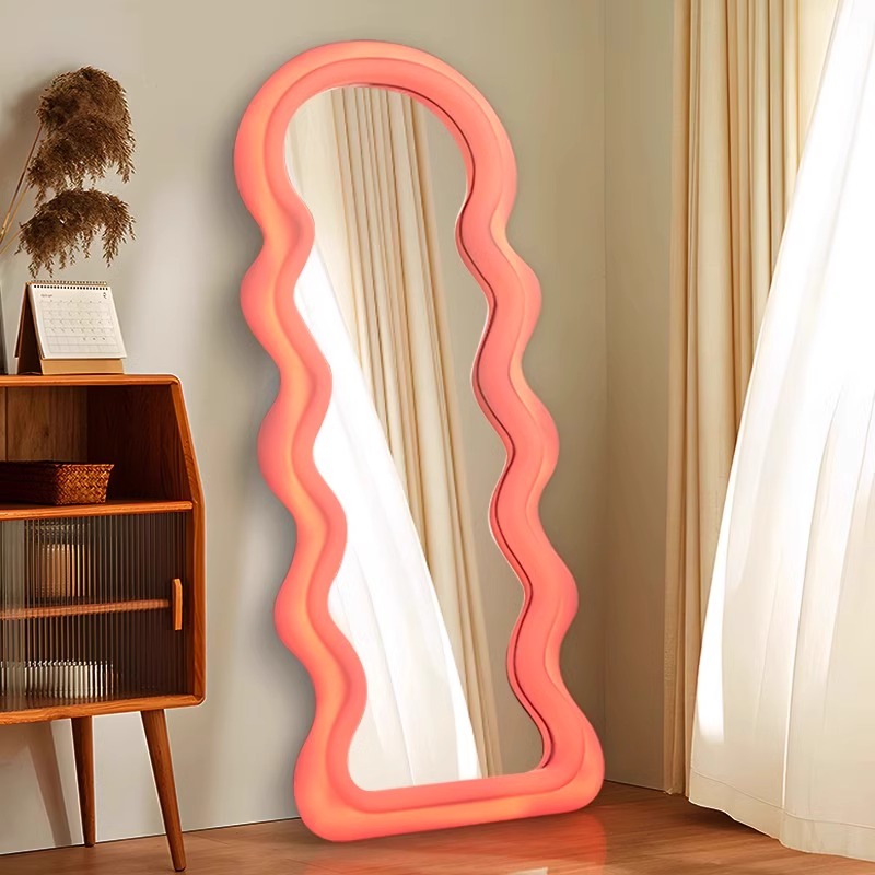 Korean Style Light Mirror Wavy - Flooring Home Decor 评论和价格