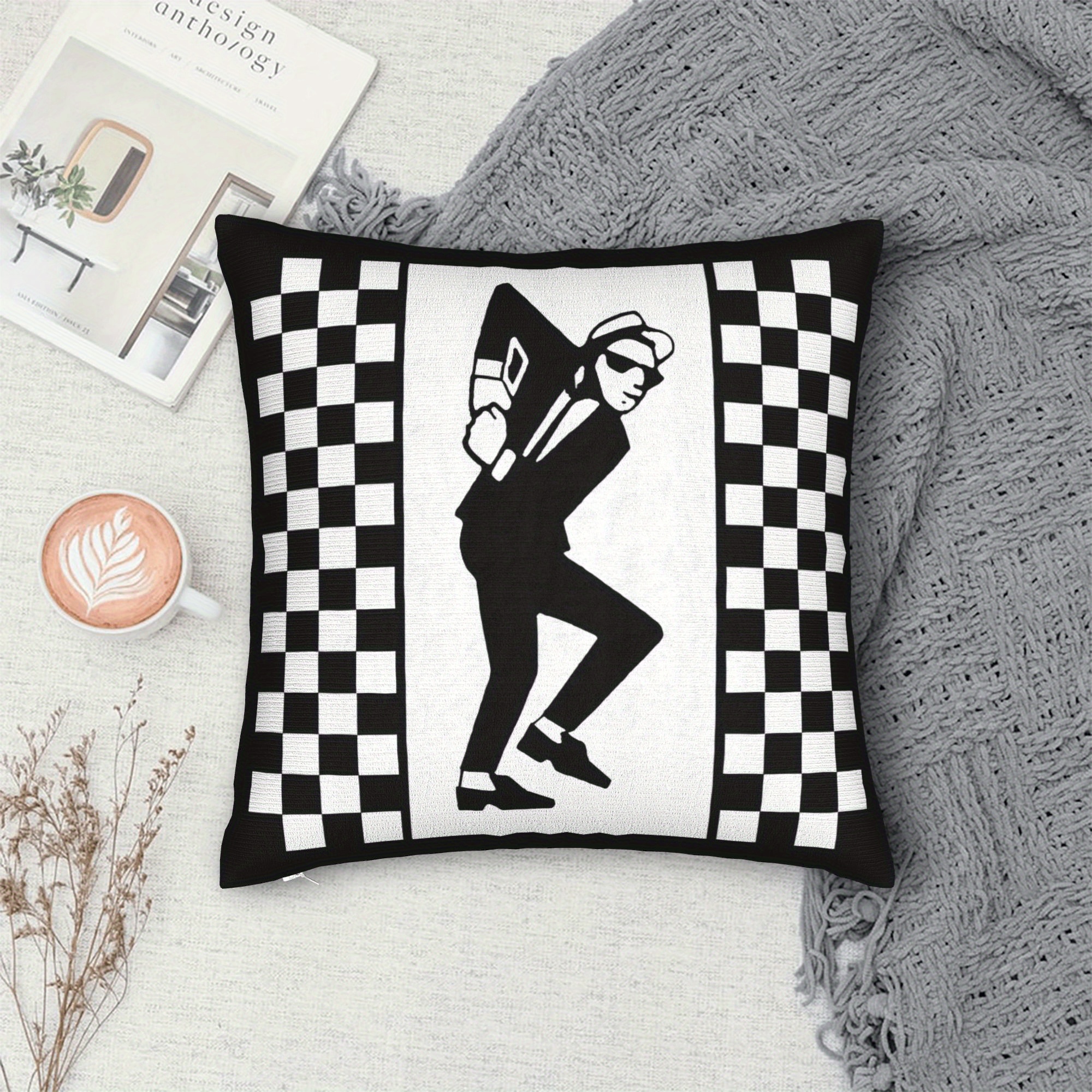 Ska Rude Boy Pillowcase, Check - Home Decor Mod 评论和价格