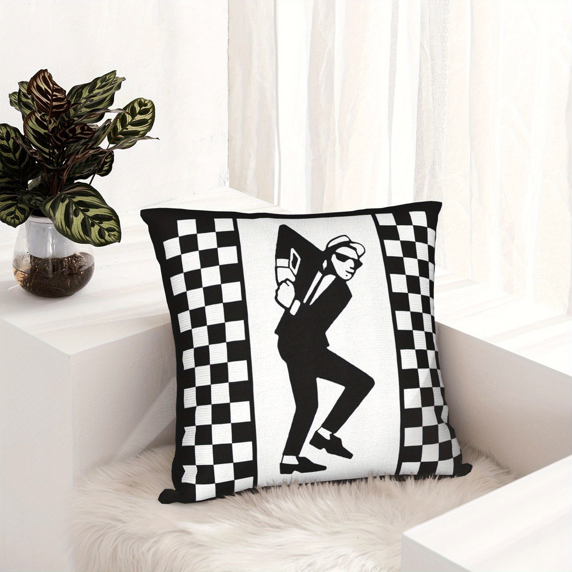 Ska Rude Boy Pillowcase, Check - Home Decor Mod 评论和价格