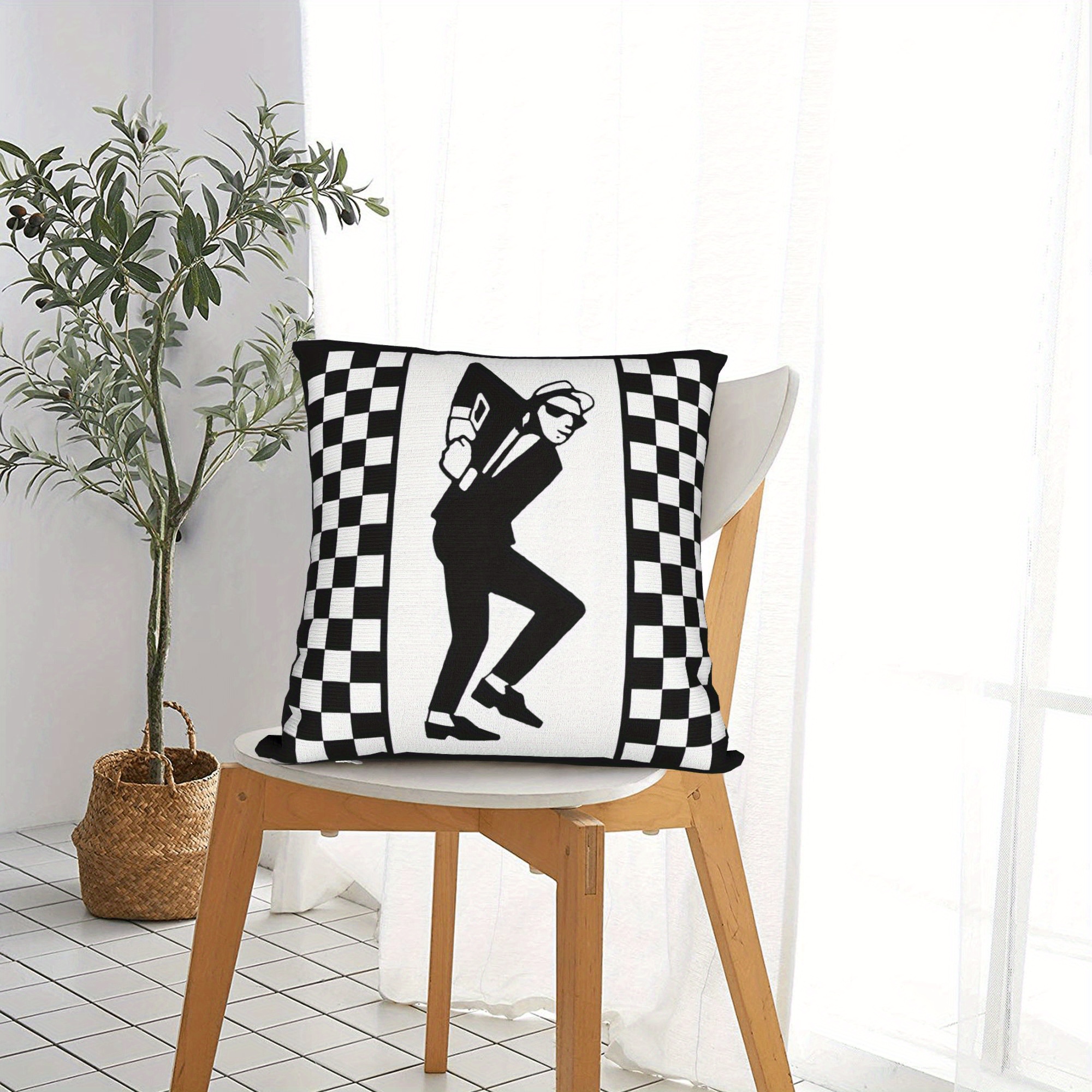 Ska Rude Boy Pillowcase, Check - Home Decor Mod 评论和价格