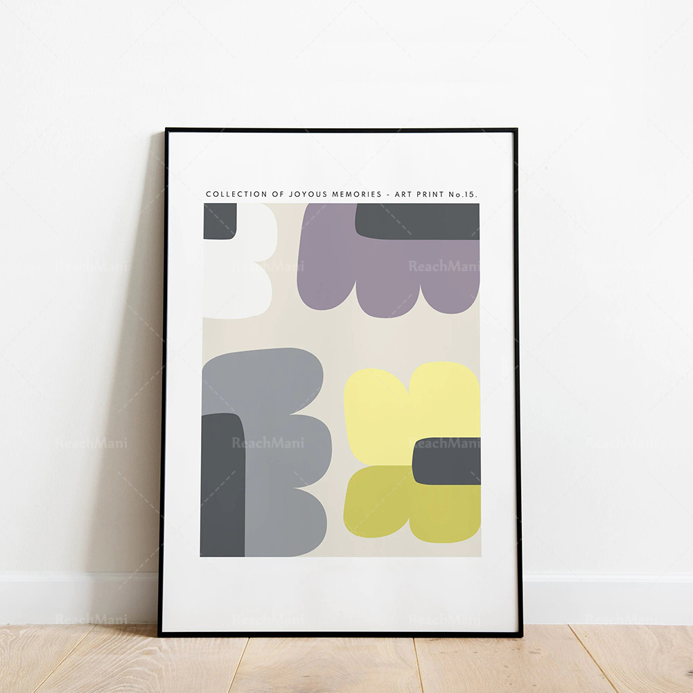 Colorful mid-century Mod poste - Home Decor Mod 评论和价格