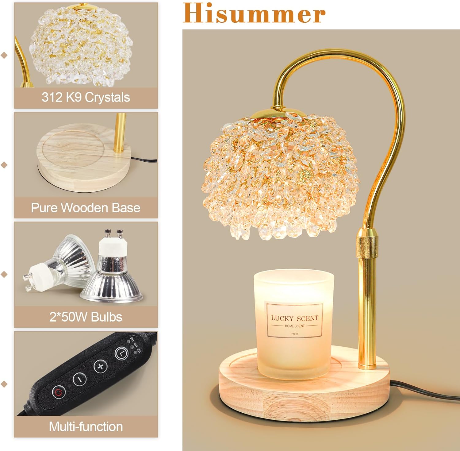 Dimmable Candle Warmer Lamp wi - Home Decor Product 评论和价格